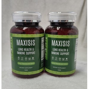 MAXISIS 2Packs of Lung Health & Immune Support Dietary Supplement - Vitamins For Better Lungs, Immune Defense, Clear Lungs & Deep Breathing (240 Capsule）