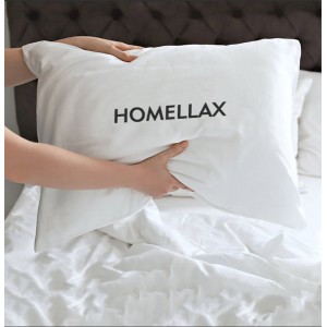 HOMEMAZ Standard Size Bed Pillows Premium Down Alternative Cooling Pillows for Side, Back, and Stomach Sleepers Hotel Quality Fluffy Soft Microfiber Fill Breathable Skin-Friendly
