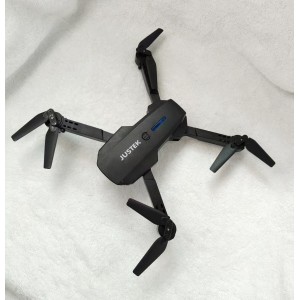 JUSTEK Drone Foldable Drone for Adults Kids, One-Key Take Off/Landing, 3D Flips, Altitude Hold, Speed Adjustment, Headless Mode, 1 Batteries Gifts for Boys Girls (Black)
