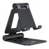 POPUX Dual Folding Cell Phone Stand, Fully Adjustable Foldable Desktop Phone Holder Cradle Dock Compatible with Phone 16 15 14 13 12 11 Pro Xs Xs Max Xr X 8, Nintendo Switch, All Phones