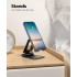 POPUX Dual Folding Cell Phone Stand, Fully Adjustable Foldable Desktop Phone Holder Cradle Dock Compatible with Phone 16 15 14 13 12 11 Pro Xs Xs Max Xr X 8, Nintendo Switch, All Phones