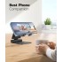 POPUX Dual Folding Cell Phone Stand, Fully Adjustable Foldable Desktop Phone Holder Cradle Dock Compatible with Phone 16 15 14 13 12 11 Pro Xs Xs Max Xr X 8, Nintendo Switch, All Phones