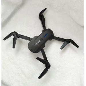 XFISH Drone Foldable Drone for Adults Kids, One-Key Take Off/Landing, 3D Flips, Altitude Hold, Speed Adjustment, Headless Mode, 1 Batteries Gifts for Boys Girls (Black)